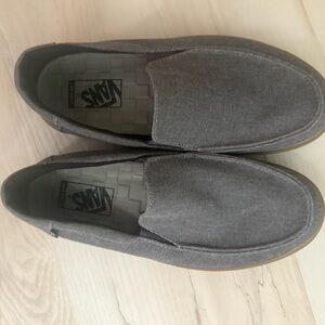 Vans Men's Charcoal Slip-On Loafers size 7